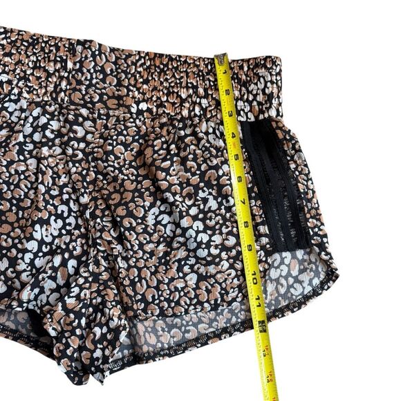 Free People Movement S Run Wild Shorts Animal Print Brown Black Lined Athleisure - Picture 12 of 12
